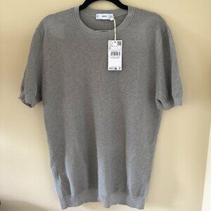 NWT Mango Men Gray knit Tee